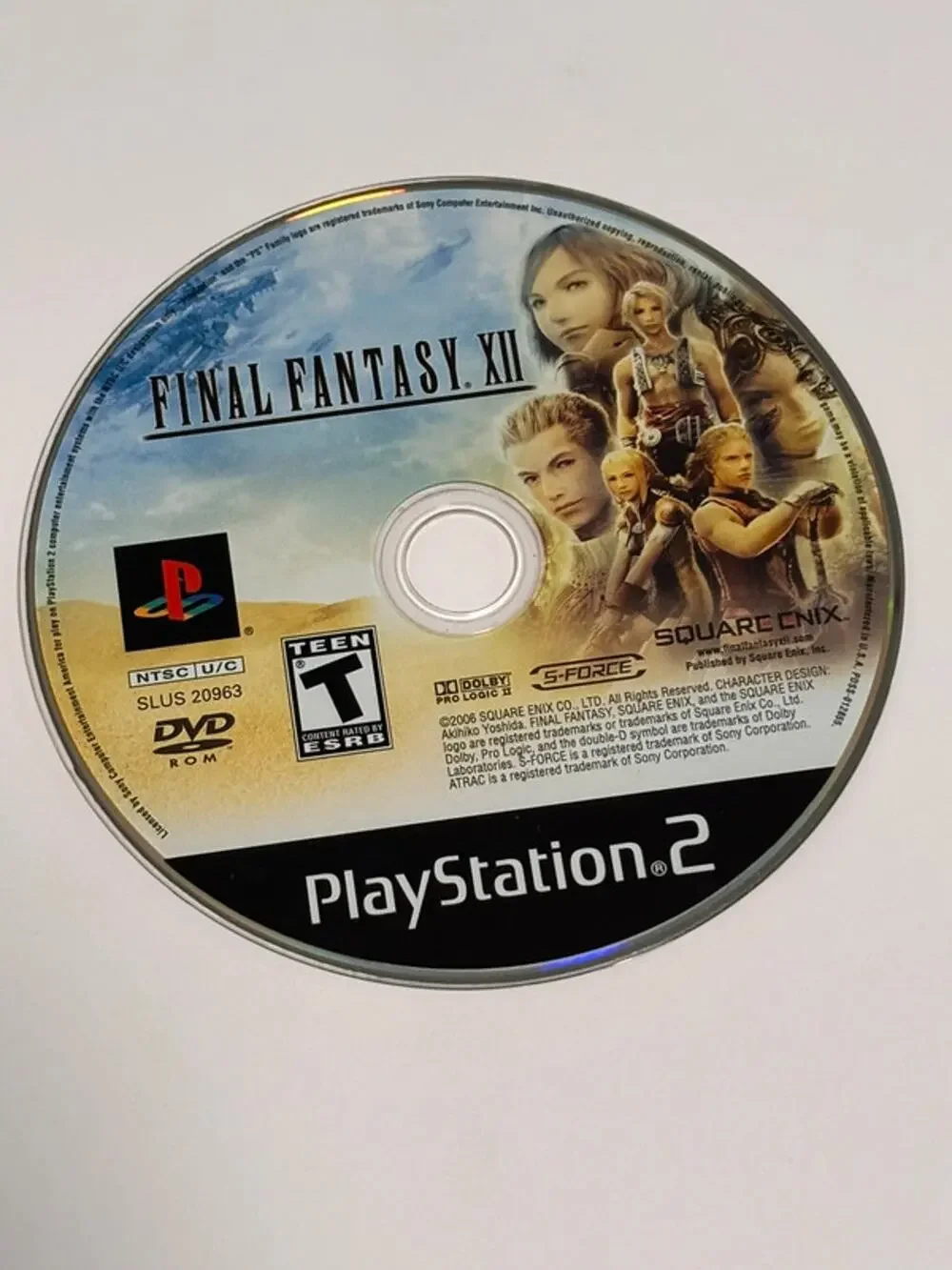 Final Fantasy XII (Sony PlayStation 2, 2006) PS2 Disc